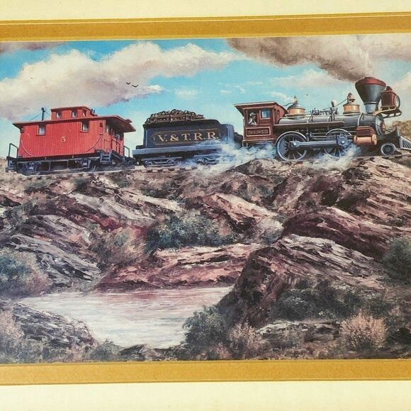 JIM ROZZI Bernard Picture Company Print “Iron Horse And Friend” Framed 1980 - Picture 2 of 8